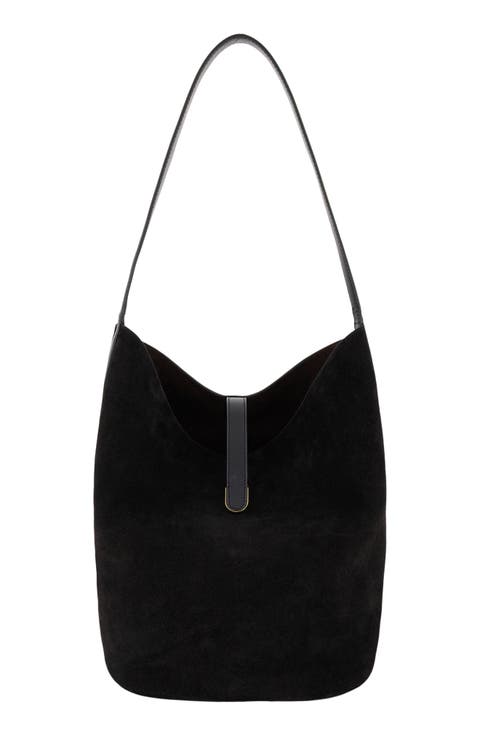 Eris Large Suede Bucket Bag