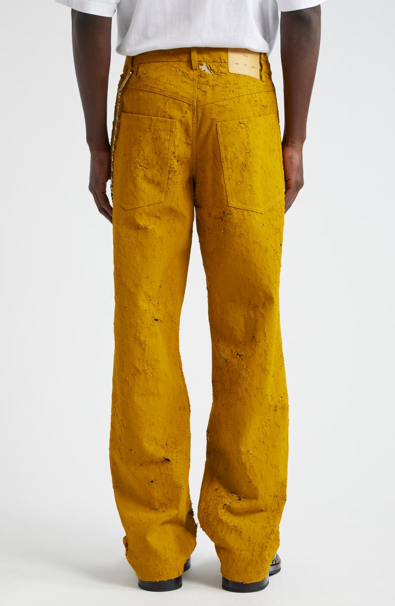 SONG FOR THE MUTE Bullet Hole Denim Work Pants, Alternate, color, 