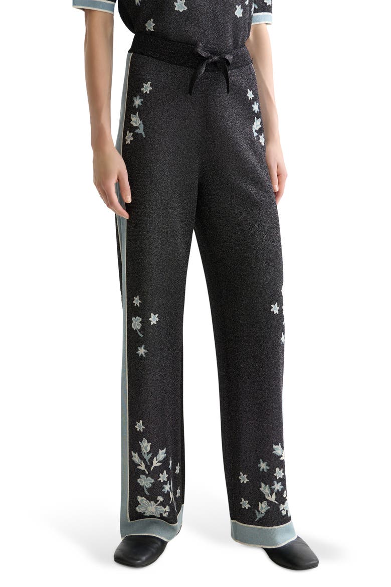 40 Years Jacquard Knit Pants, Main, color, METEORITE