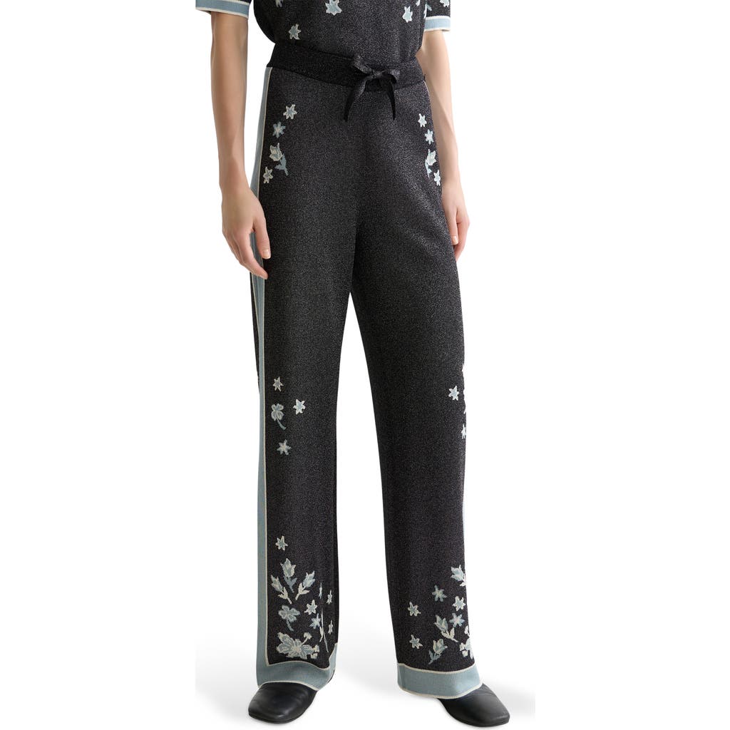 Scotch & Soda 40 Years Jacquard Knit Pants In Gray