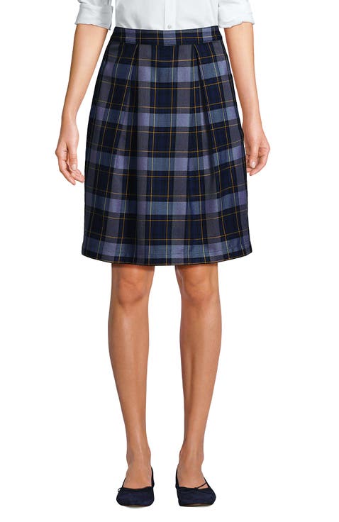 School Uniform  Plaid Skort Top of Knee
