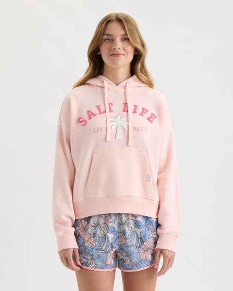 Fuzzy Palm Relaxed Hoodie