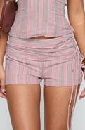 Princess Polly Electric Night Stripe Cotton Blend Shorts