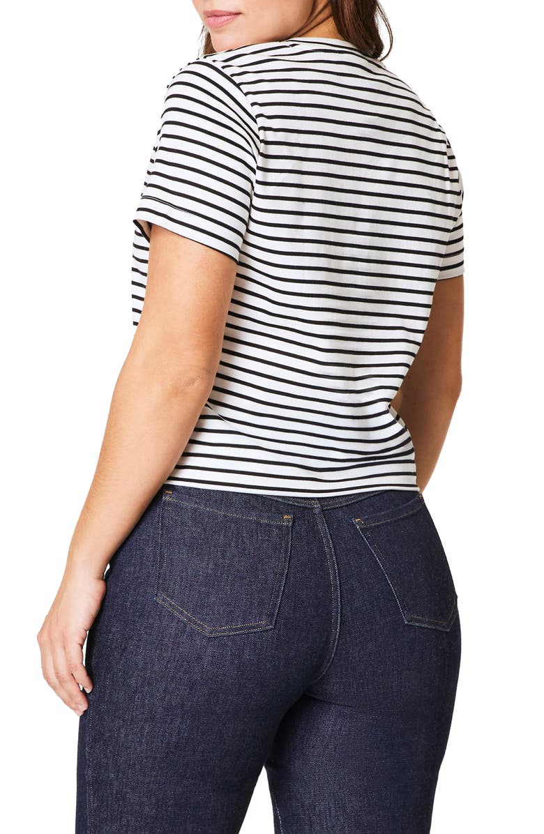 SPANX<sup>®</sup> Cool Cotton Stripe T-Shirt, Alternate, color,