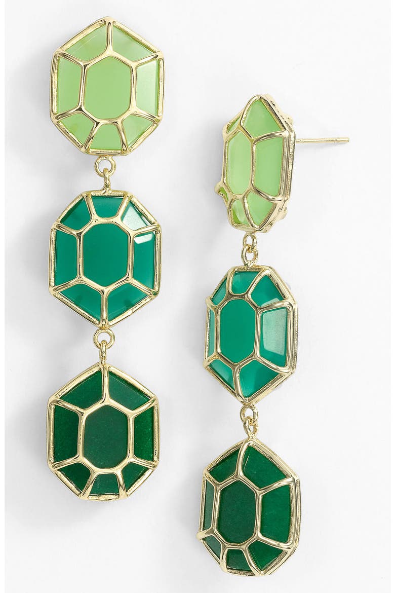 'Maxine' Linear Earrings, Main, color, JAZZ/ GOLD