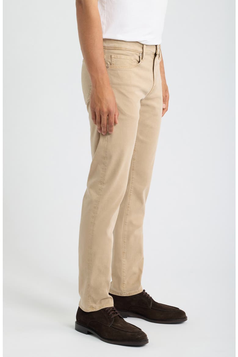 L'Homme Slim Fit Five-Pocket Twill Pants, Alternate, color, SOFT BEIGE