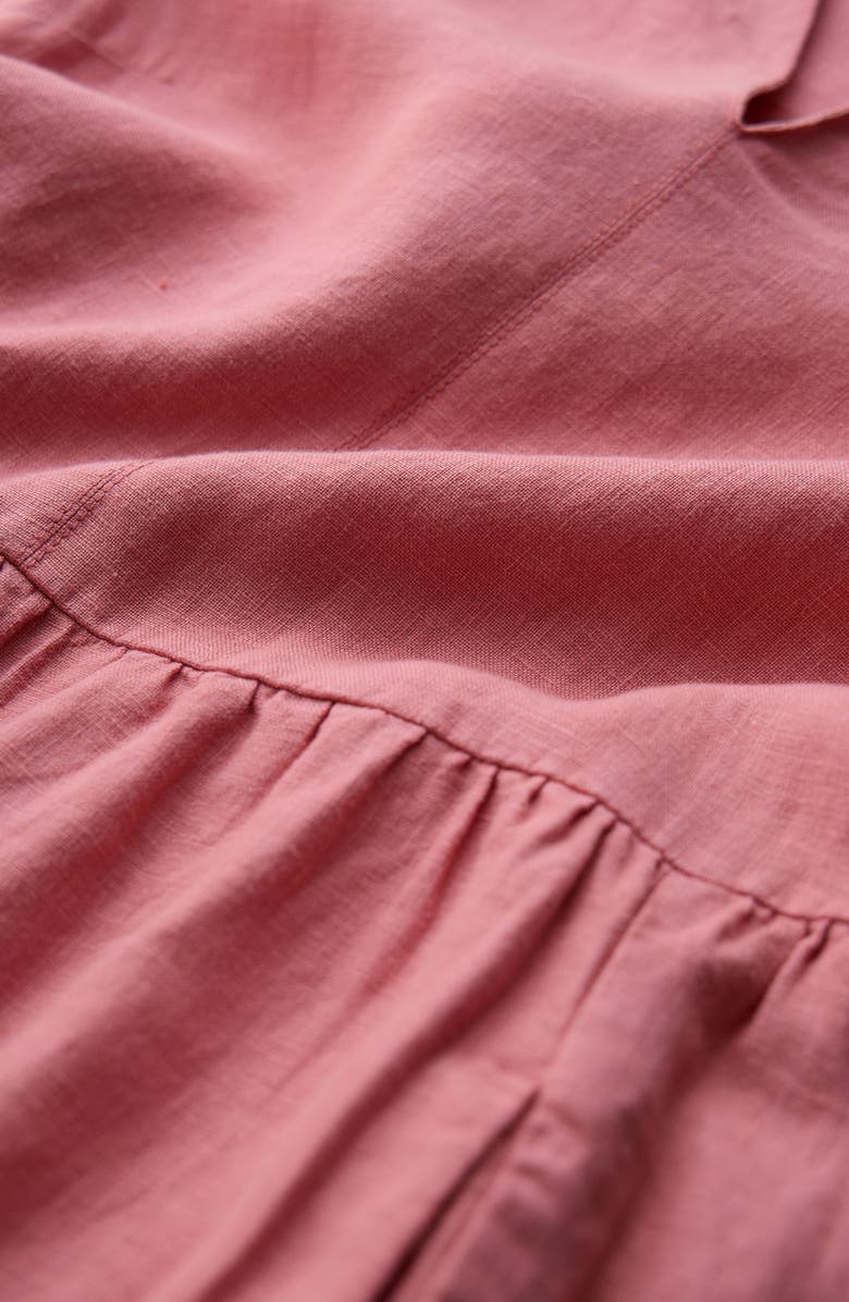 Seasalt Cornwall Fen Linen Midi Dress, Alternate, color, Wild Rose Swatch