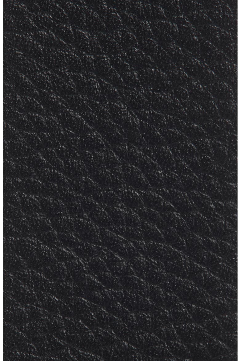 Hidden Stitch Leather Belt, Alternate, color, BLACK