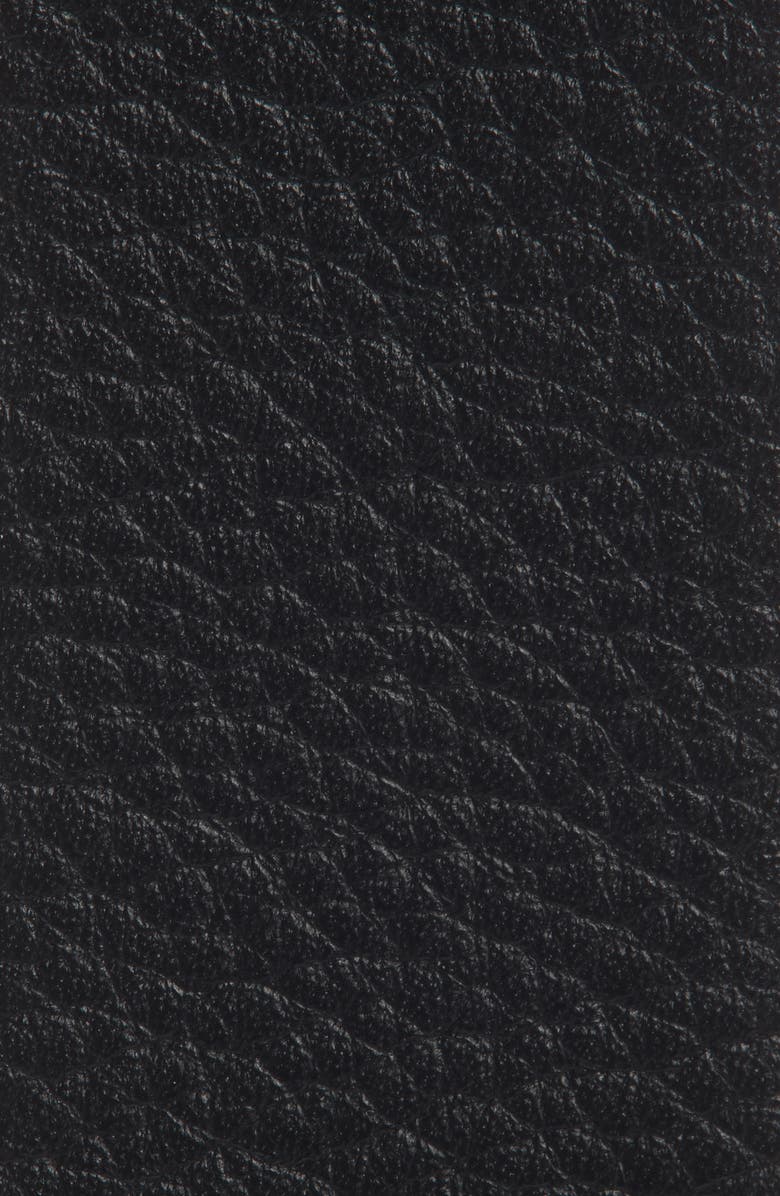 Cole Haan Hidden Stitch Leather Belt, Alternate, color, Black