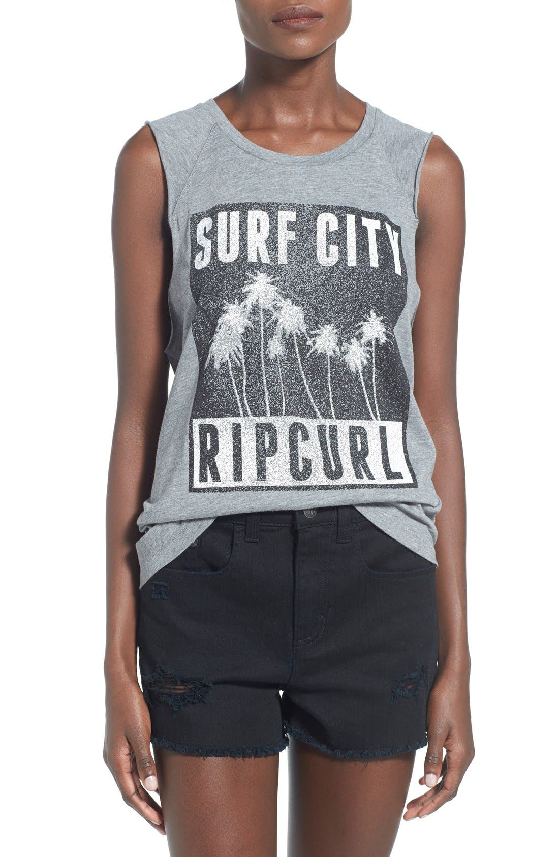 Rip Curl 'Surf City' Graphic Muscle Tee (Women) | Nordstrom