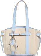 Nanette Lepore Canvas Tote with Microbag Charm