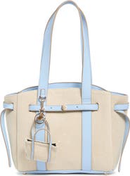Nanette Lepore Canvas Tote with Microbag Charm