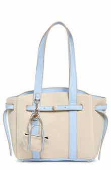 Nanette Lepore Canvas Tote with Microbag Charm