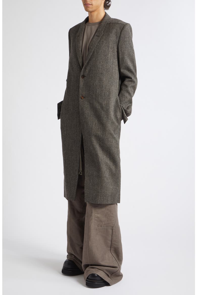 Concordian Wool Blend Coat, Alternate, color, CARBONE
