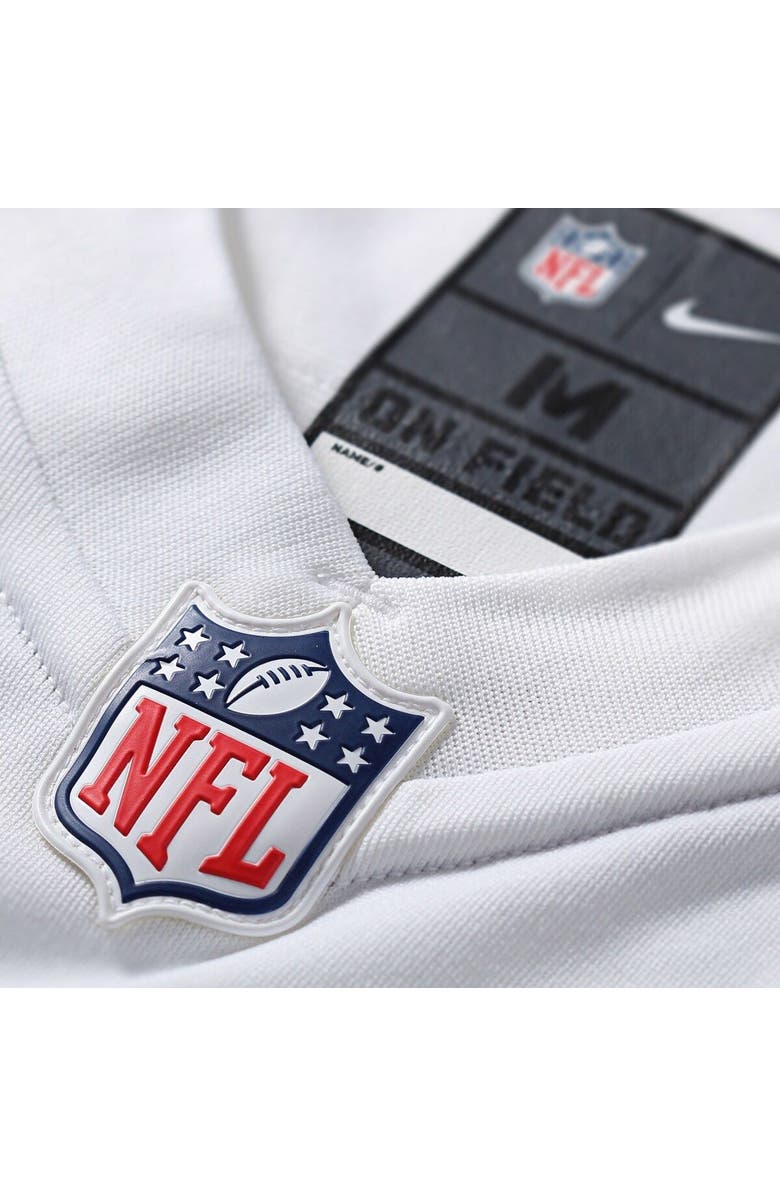 Nike Mens Las Vegas Raiders Derek Carr Nike White Game Jersey, Alternate, color, 