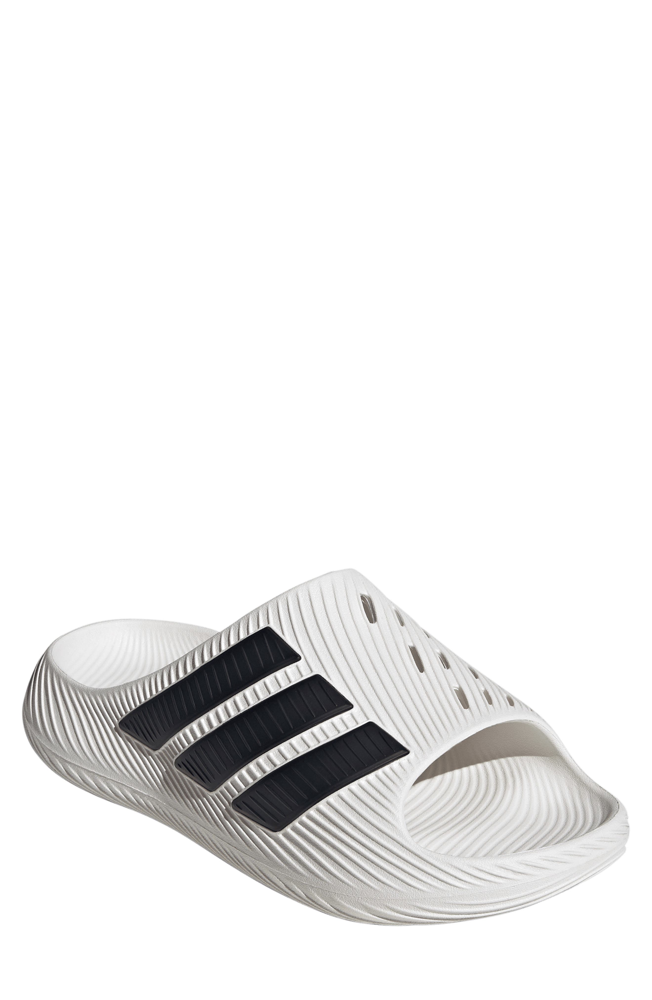 Purechill Slide Sandal, Main, color, WHITE/ BLACK/ BLACK