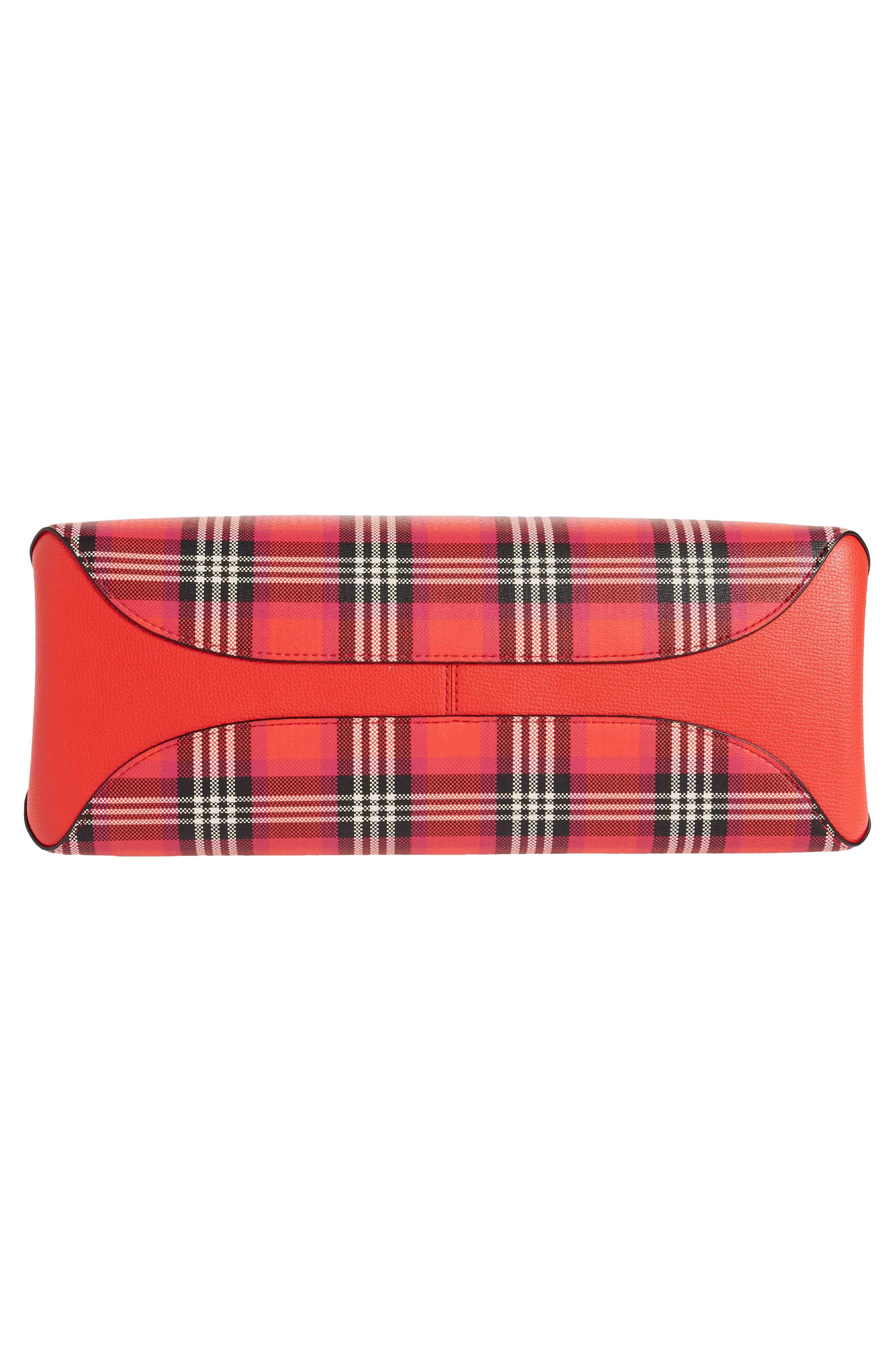 all day foliage plaid large tote, Alternate, color, PINK MULTI