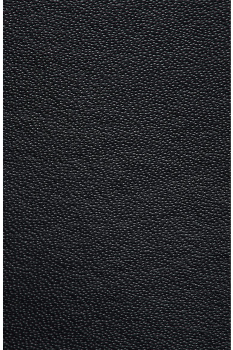 Logo Embossed Leather Belt, Alternate, color, BLACK