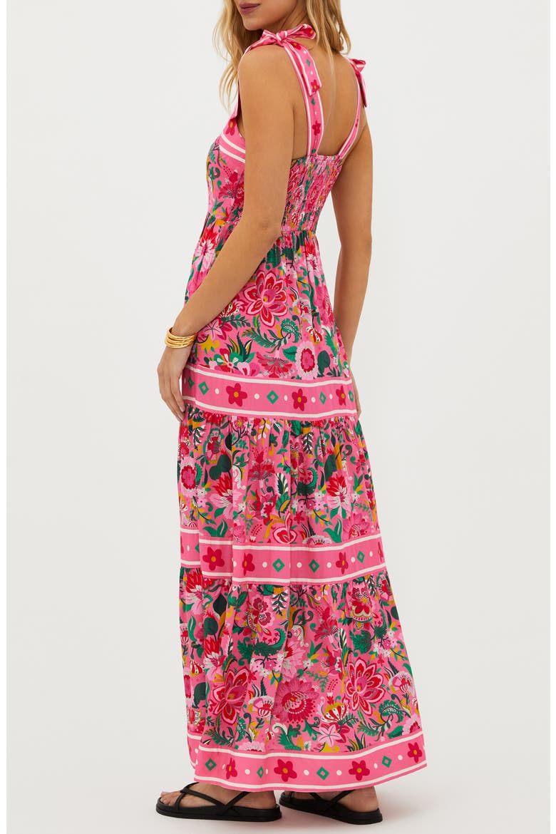 Floral Print Cover-Up Maxi Sundress, Alternate, color, PASSION FLOR