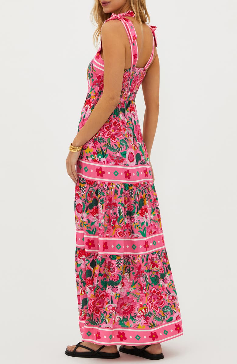 Beach Riot Floral Print Cover-Up Maxi Sundress, Alternate, color, Passion Flor
