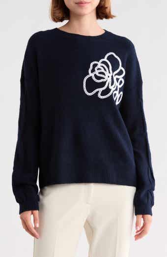 Embroidered Crewneck Sweater