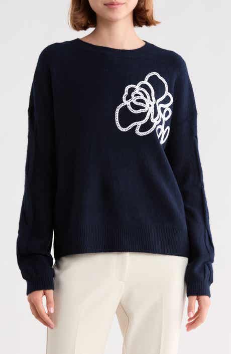 Embroidered Crewneck Sweater