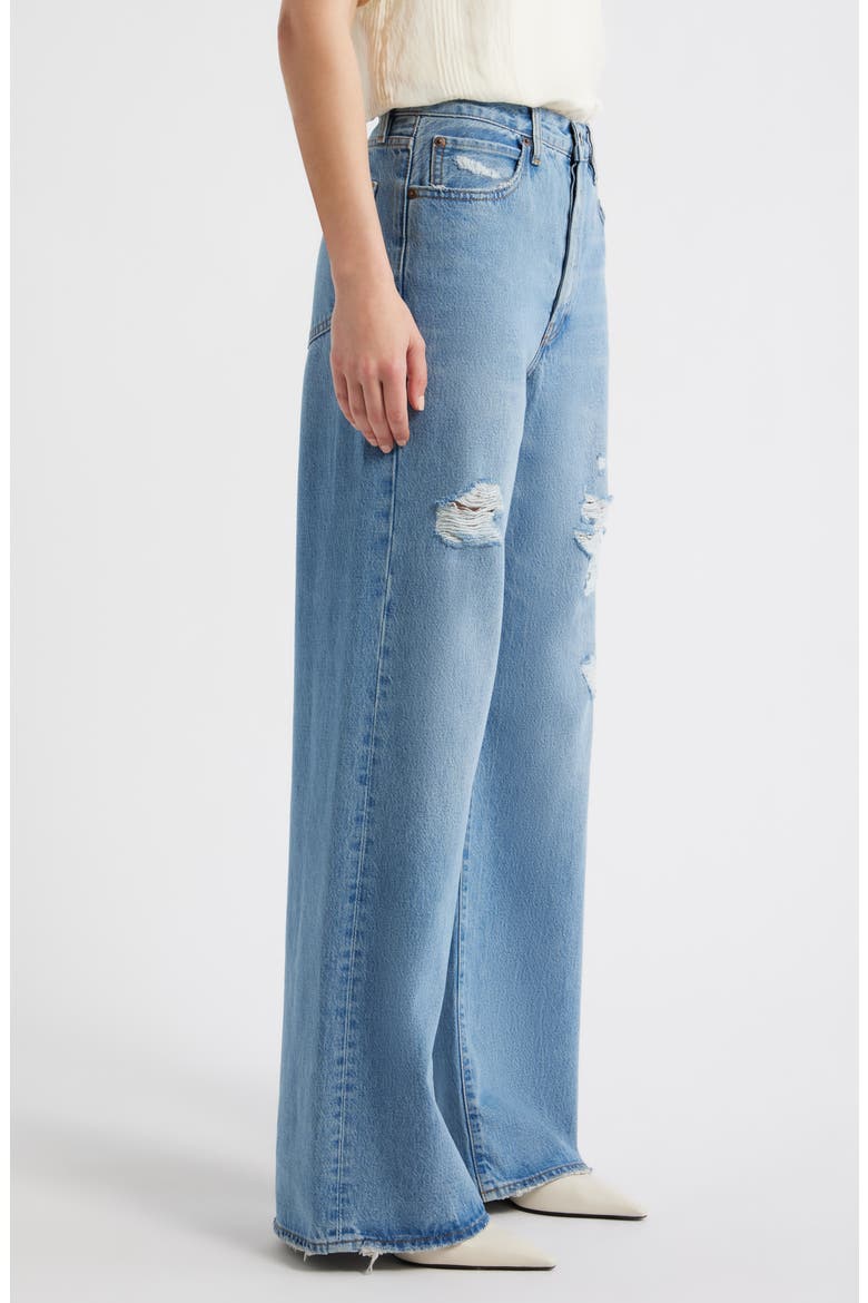 The Loose Ripped Wide Leg Jeans, Alternate, color, SUNDROP