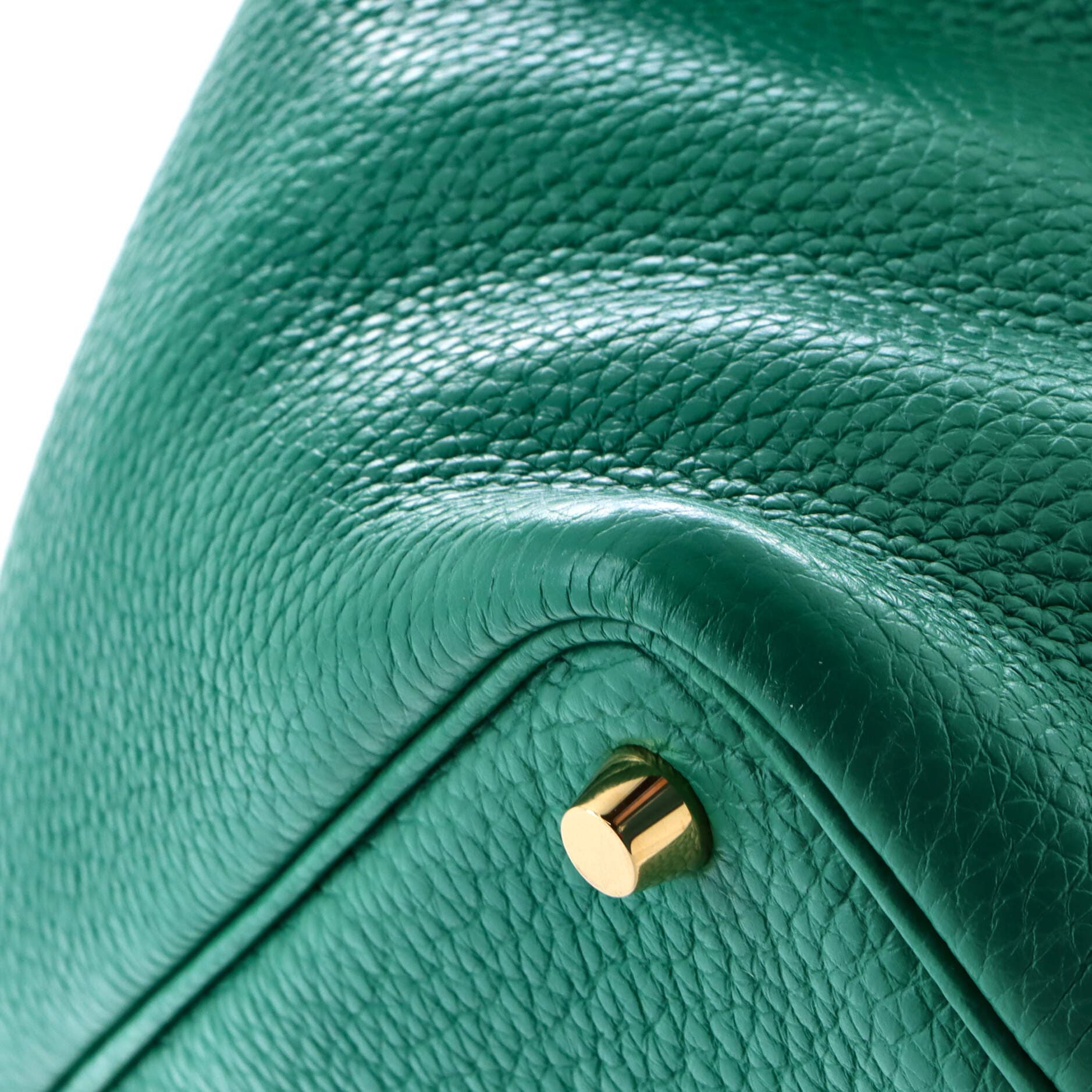 Pre-Owned Hermes Picotin Lock Bag Clemence PM, Alternate, color, Vert Vertigo