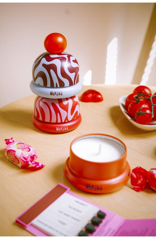 Wekükü Wekuku Scented Sweeties Set Of 3 Floral Fruity Candles In Multi