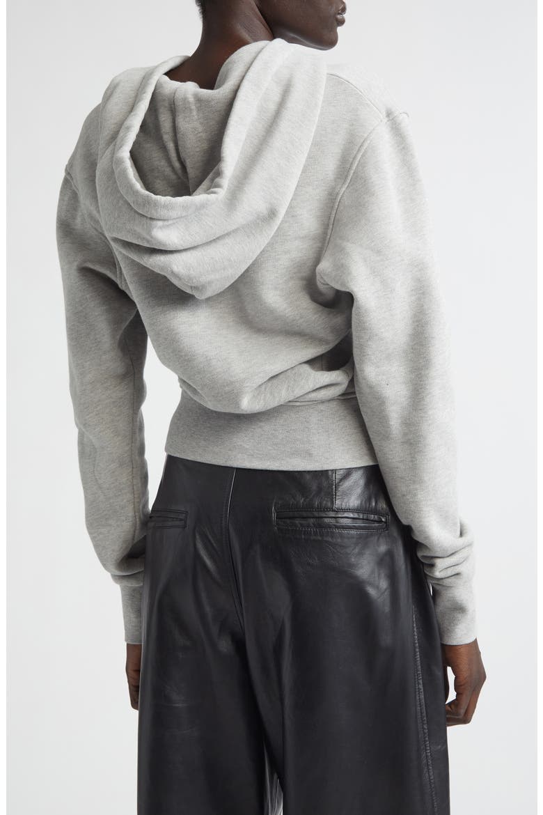 Twisted Full Zip Hoodie, Alternate, color, HEATHER GREY