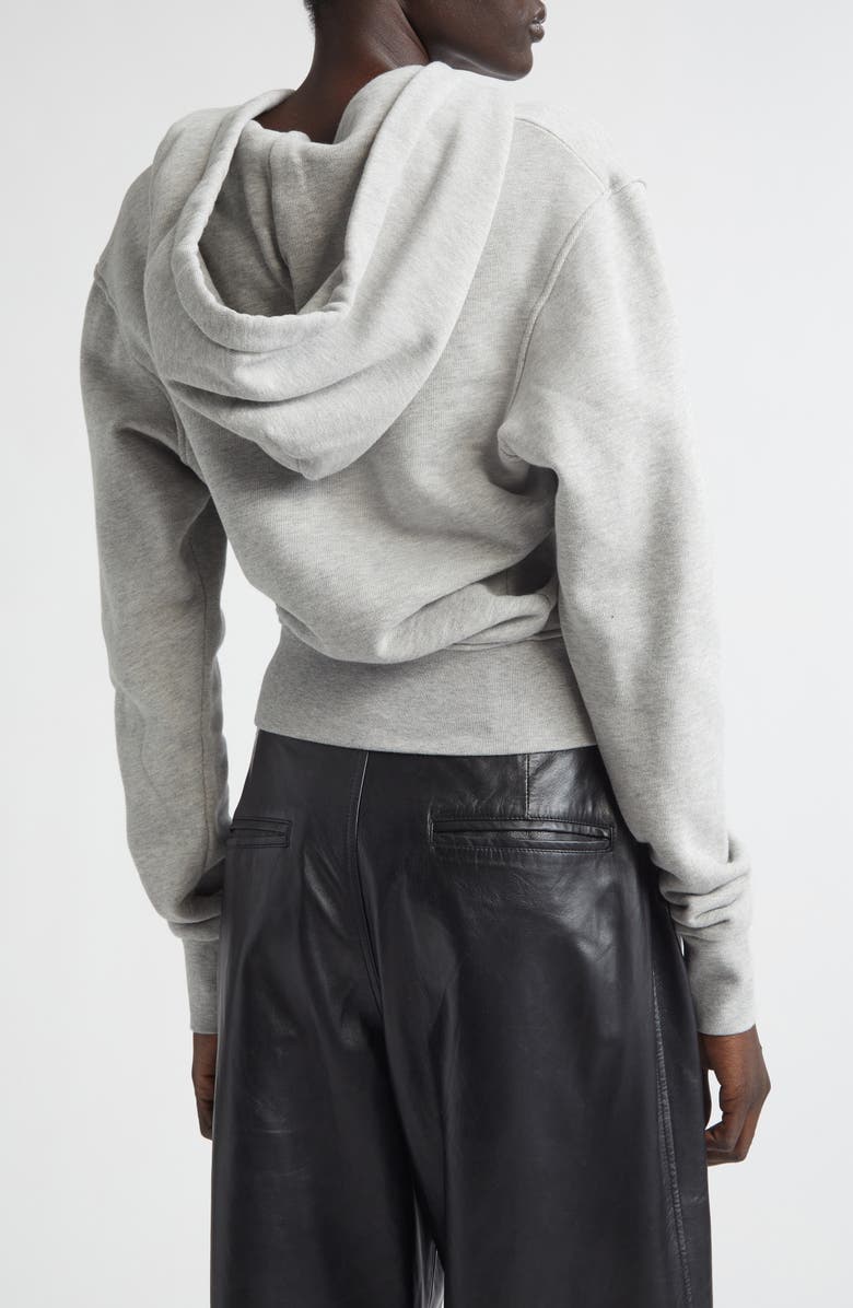 Vaquera Twisted Full Zip Hoodie, Alternate, color, Heather Grey