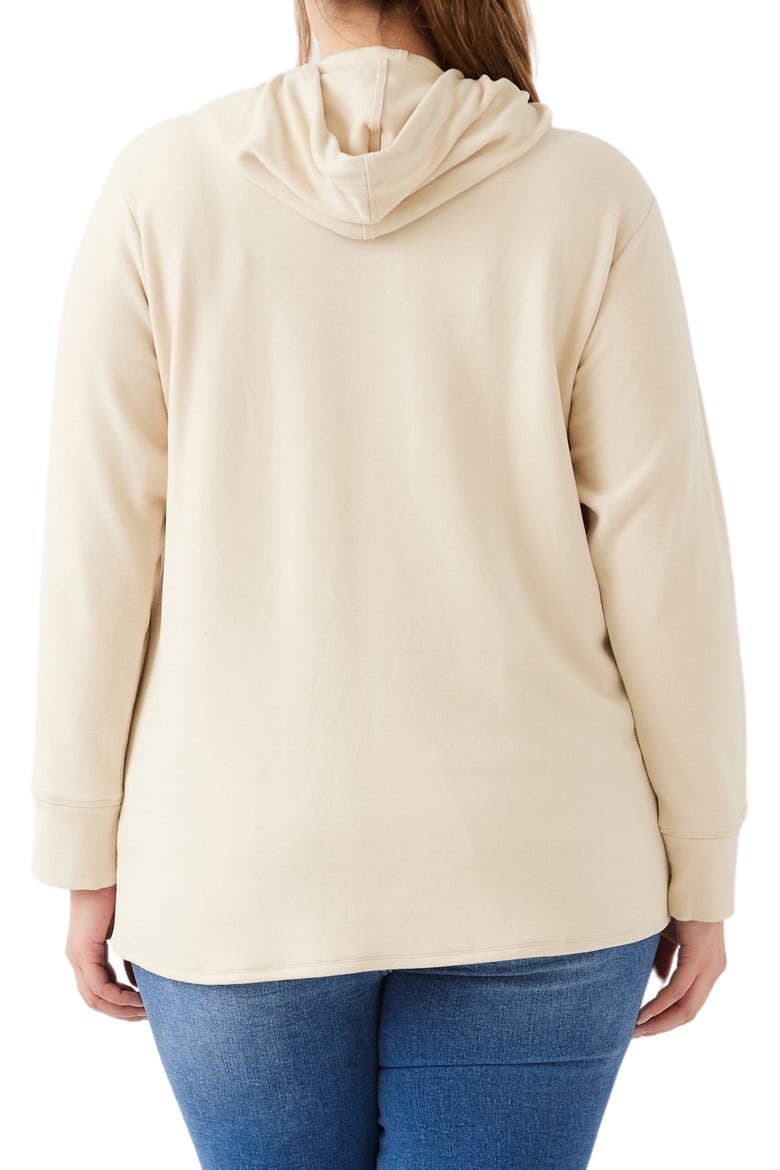 Rhinestone Crossover Hoodie, Alternate, color, ECRU