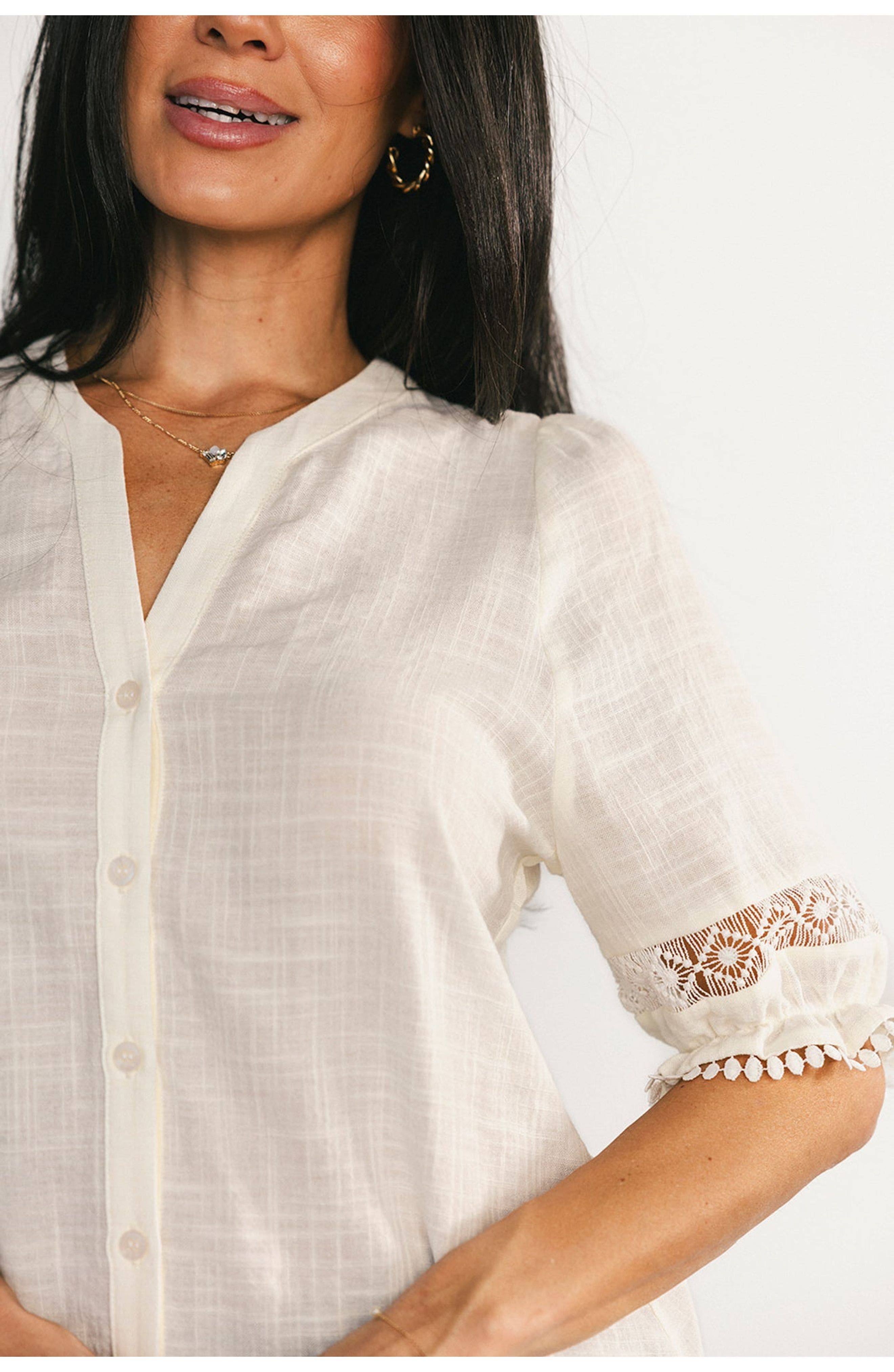 Alba Button Up Top - image 2