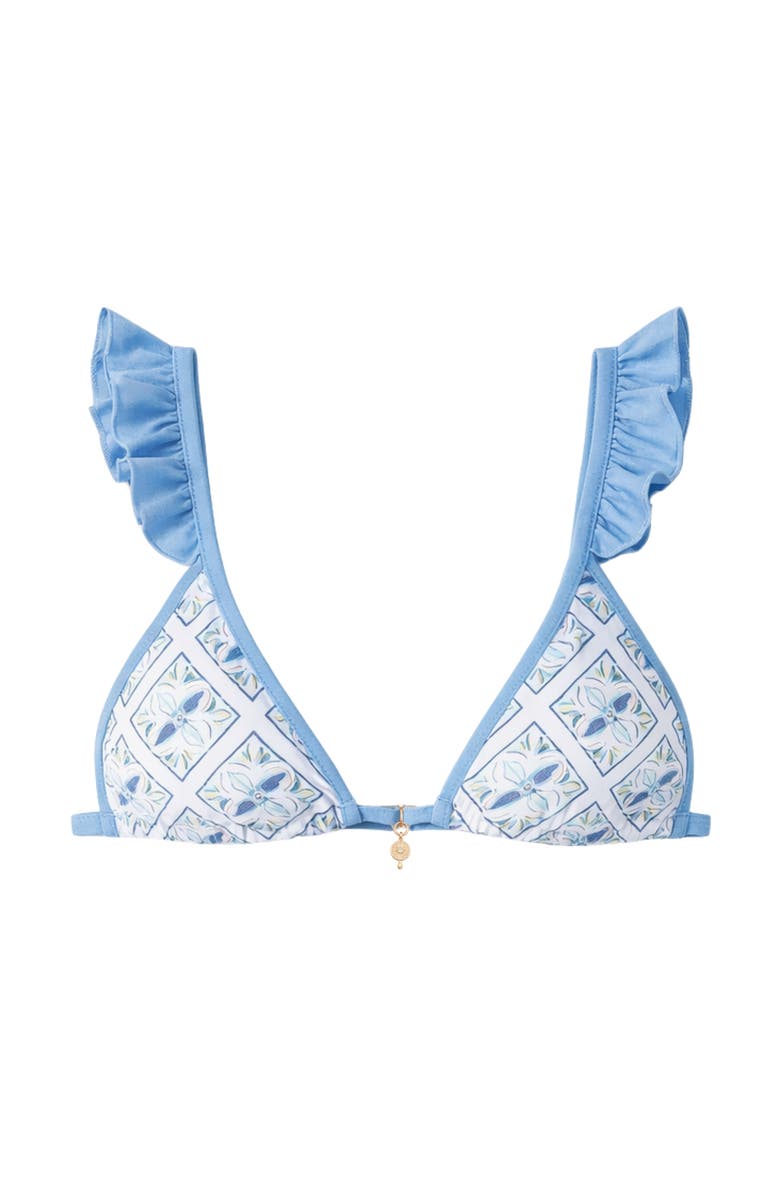 Ivy Swimwear Alessia Bikini Top, Main, color, Blue Mosaic