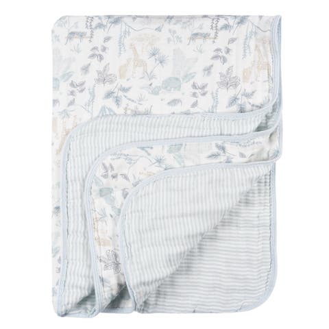 8Ply Muslin Blanket Pink Floral