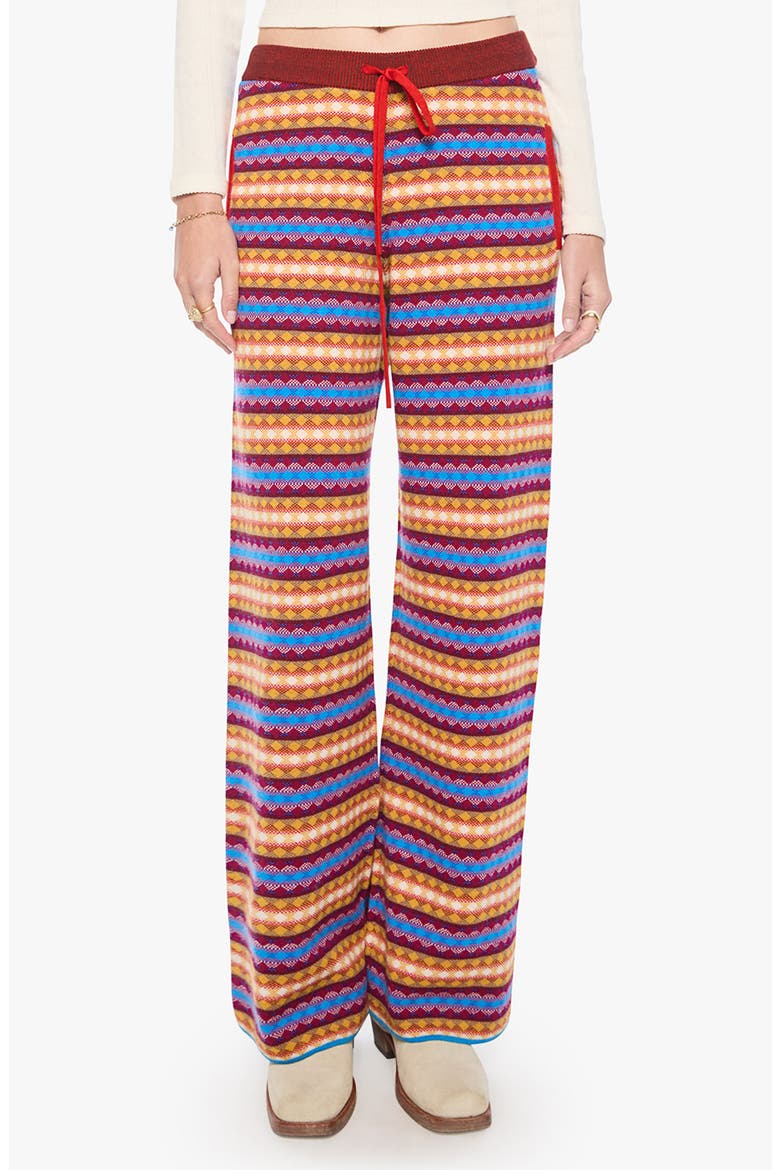 The Quickie Skimp Wide Leg Wool Pants, Main, color, RSST ORNG DZZLNG BLUE BEESWAX