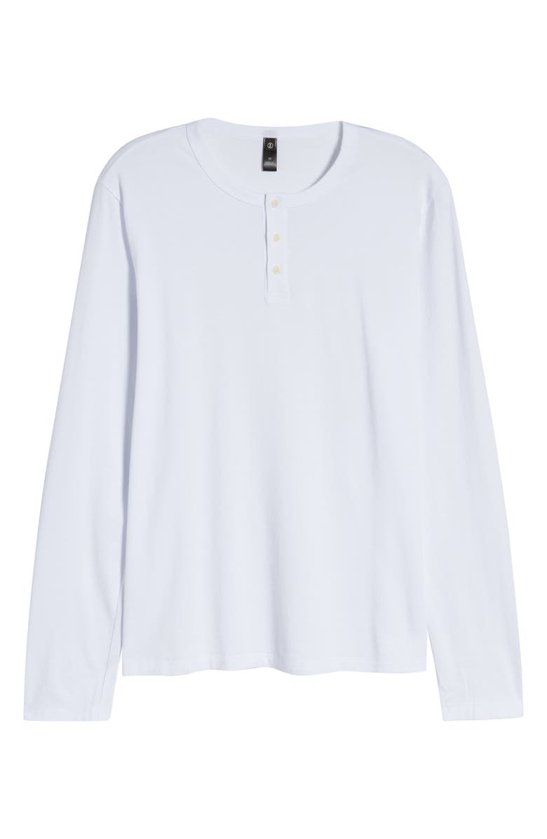 AG Bryce Long Sleeve Henley Shirt, Alternate, color, True White