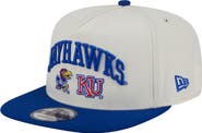 New Era Men's New Era White Kansas Jayhawks Collegiate 9FIFTY A-Frame Snapback Hat