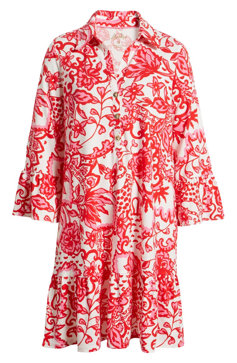 Lilly Pulitzer<sup>®</sup> Delany Long Sleeve Cotton Shirtdress, Alternate, color,