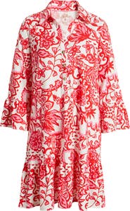 Lilly Pulitzer® Delany Long Sleeve Cotton Shirtdress