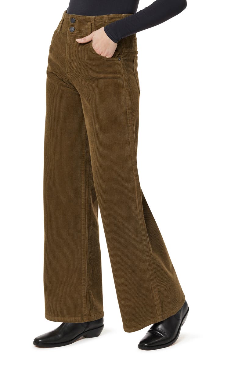 Habitual Easton Wide Leg Corduroy Pants, Alternate, color, Woodland