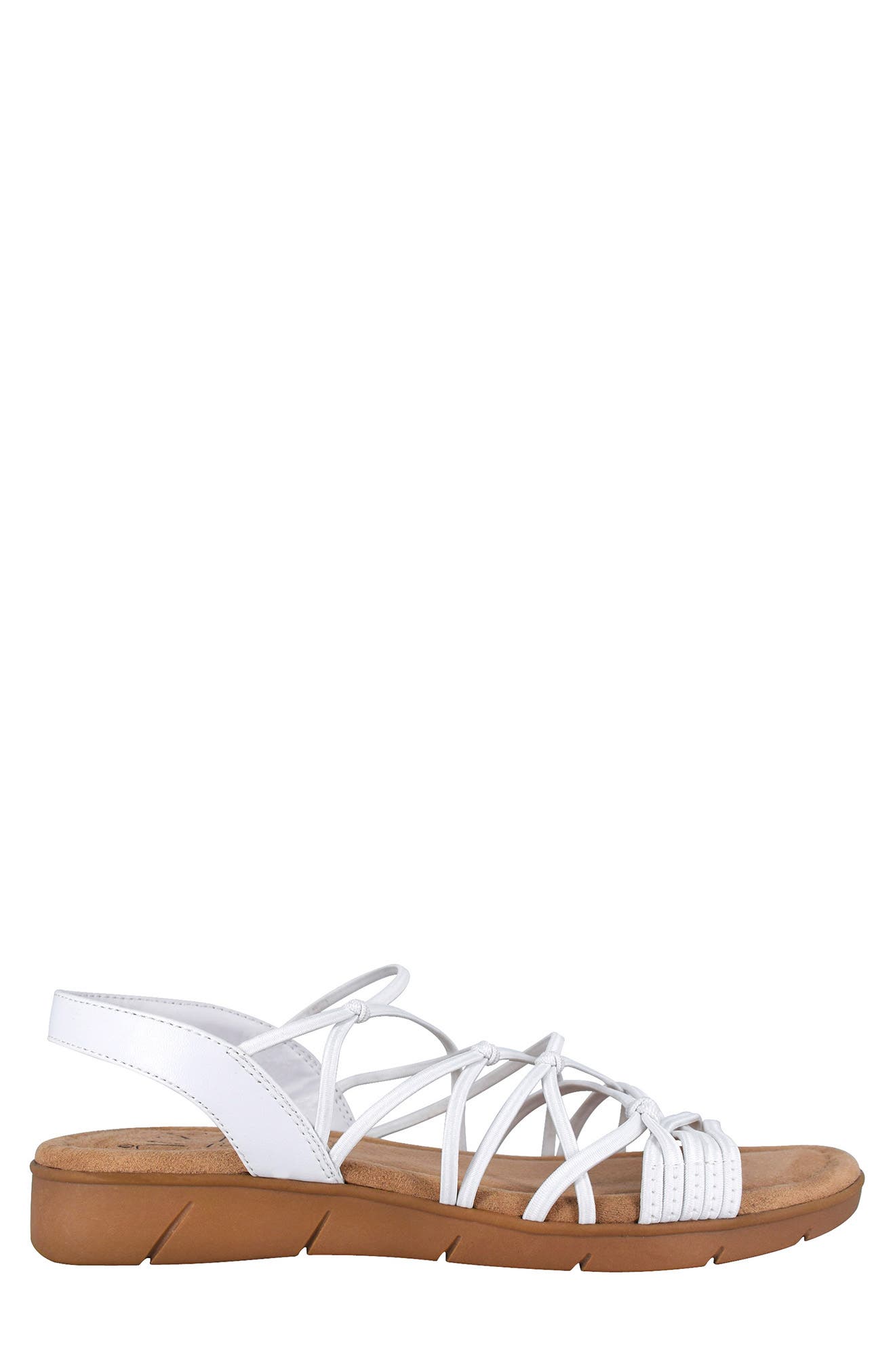 Belma Strappy Sandal, Alternate, color, WHITE ELASTIC
