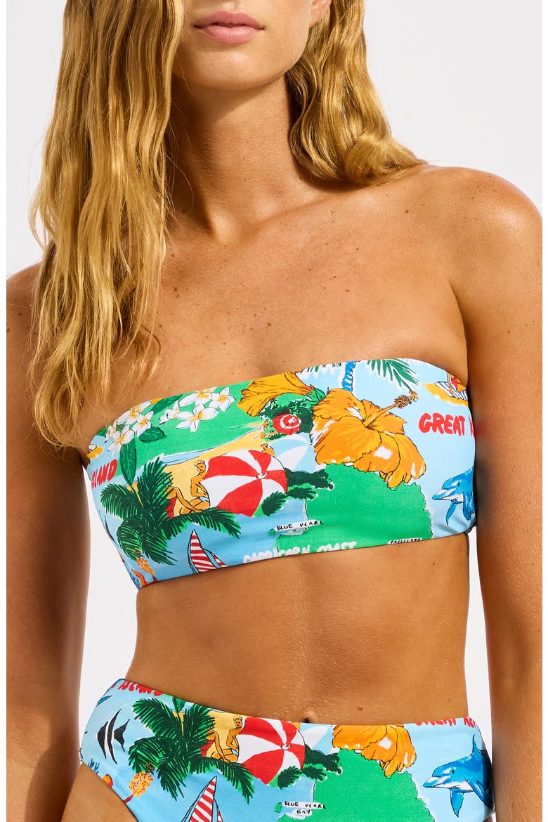 Bandeau Bikini Top, Main, color, POWDER BLUE