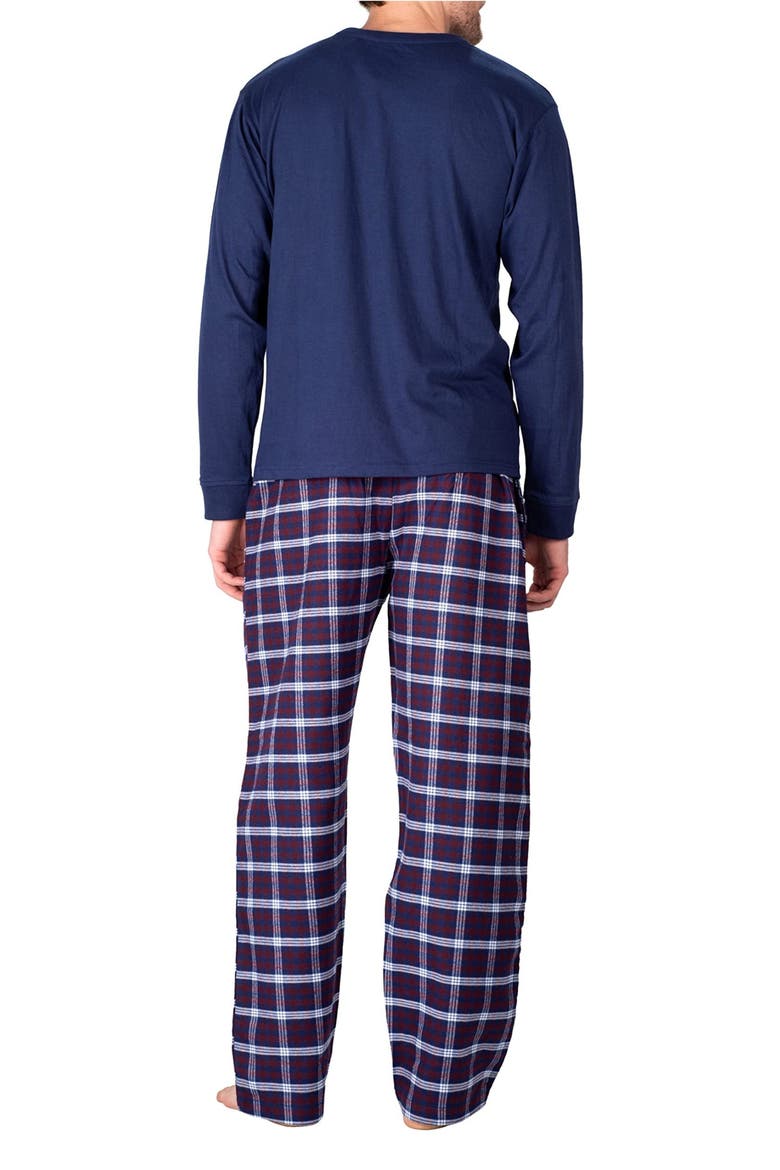 Flannel Pajamas, Alternate, color, BLUE AND RED