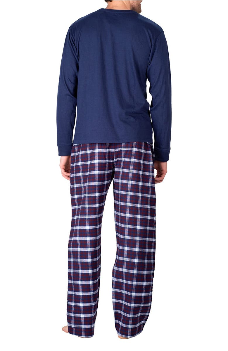 SLEEPHERO Flannel Pajamas, Alternate, color, Blue And Red
