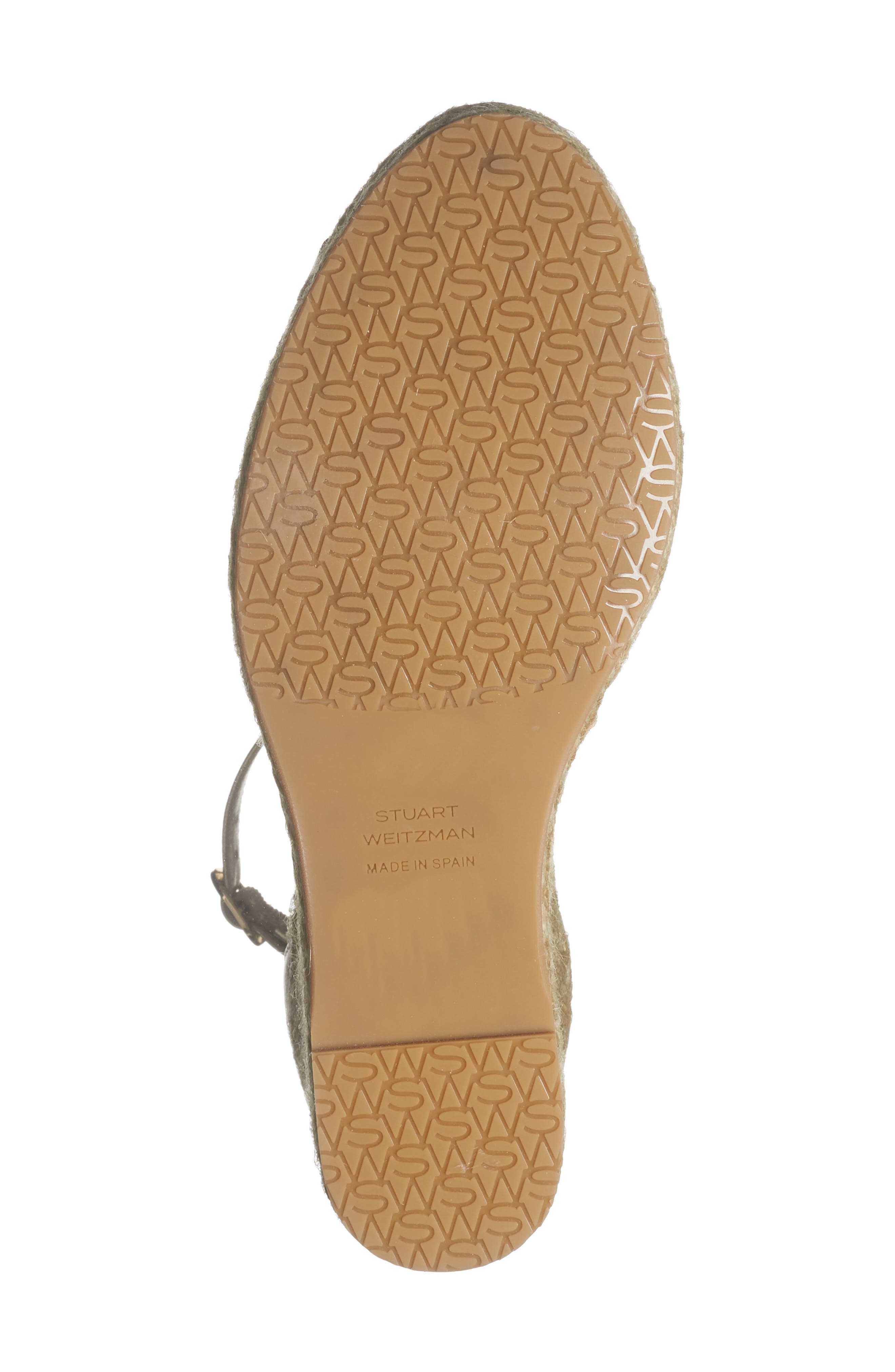 Stuart Weitzman Distia Espadrille Wedge Sandal, Alternate, color, Light Gold