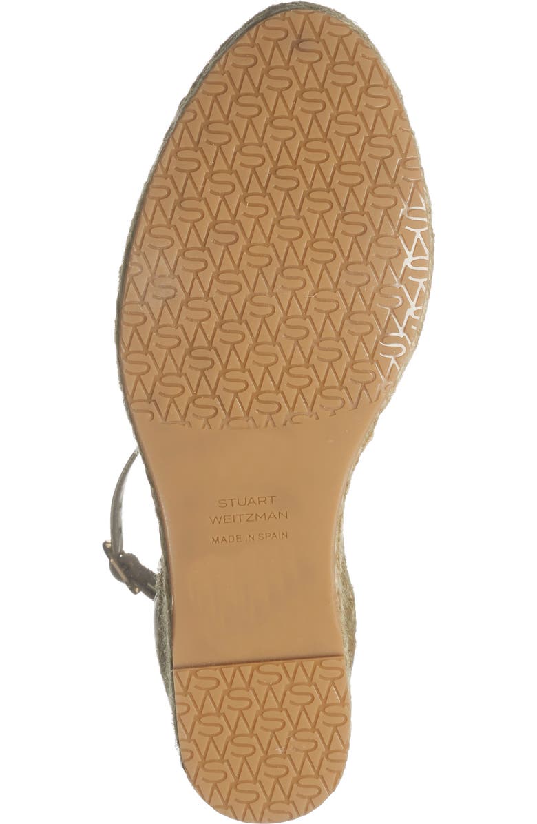 Stuart Weitzman Distia Espadrille Wedge Sandal, Alternate, color, Light Gold