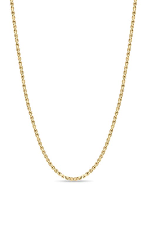 Zoë Chicco Box Chain Necklace In 14k Yellow Gold