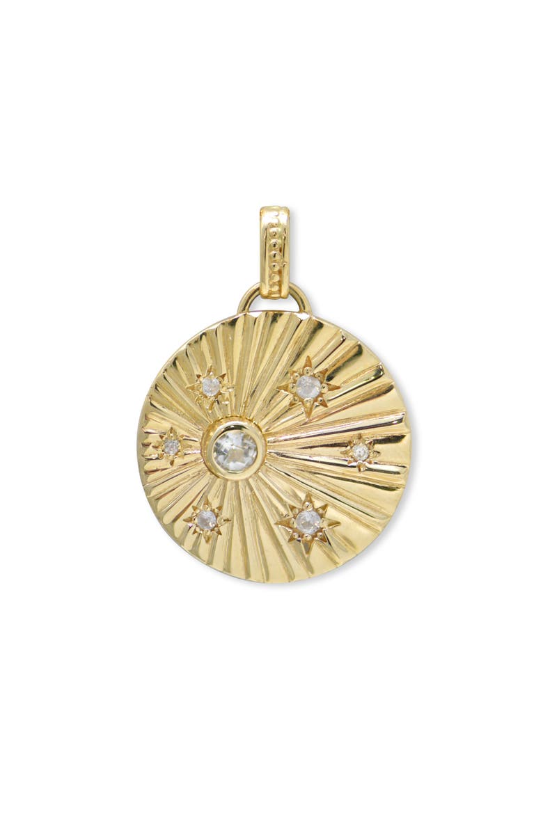 Celeste Ripple Pendant, Main, color, GOLD
