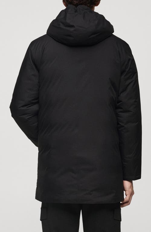 Mango Thermore® Waterproof Insulated Hooded Parka In Charcoal
